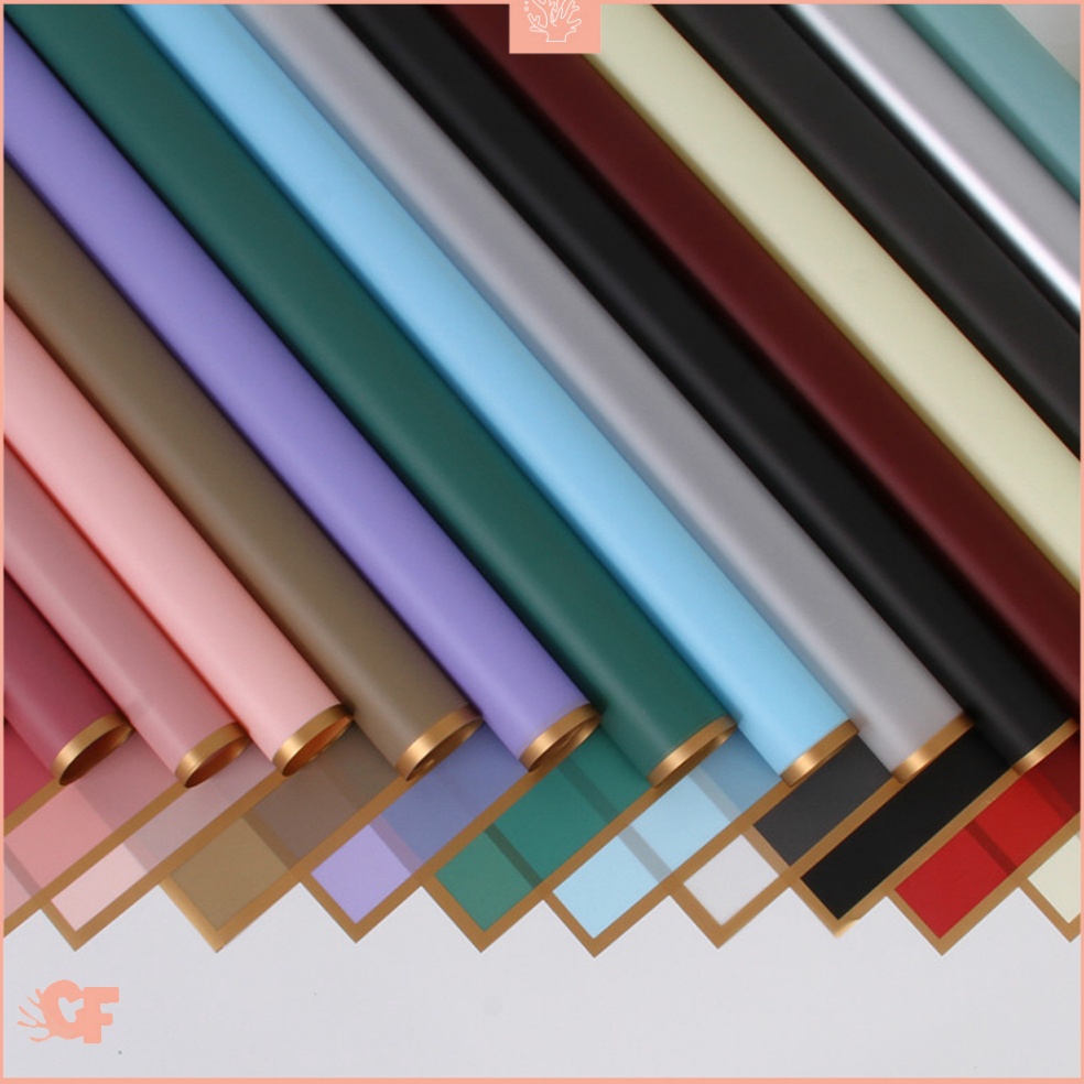 

Grosir Termurah 2 LEMBAR Kertas Bunga Buket List Gold Color Flower Wrapping Paper List Gold Cellophane KB1