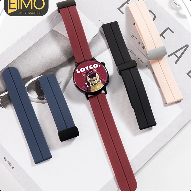 Paling Heboh 2mm 22mm Silicone Strap For Samsung Galaxy Watch FE7654 4mm 44mmClassic 42mm 46mm43mm 4