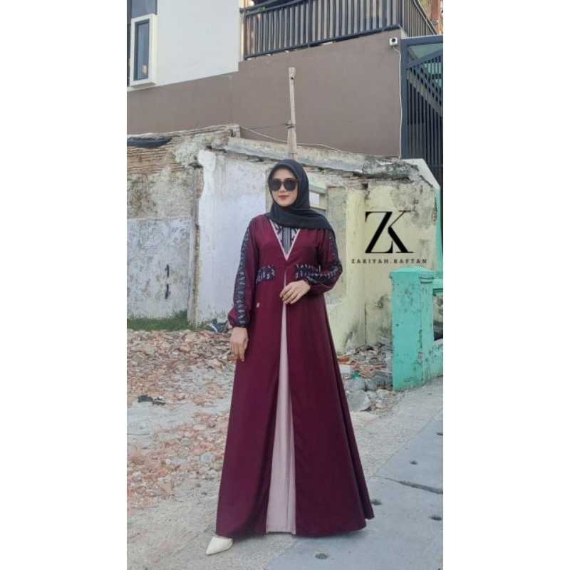 GAMIS ZAKIYAH.KAFTAN READY STOK JAMILA SET ZAKIYAH.KAFTAN