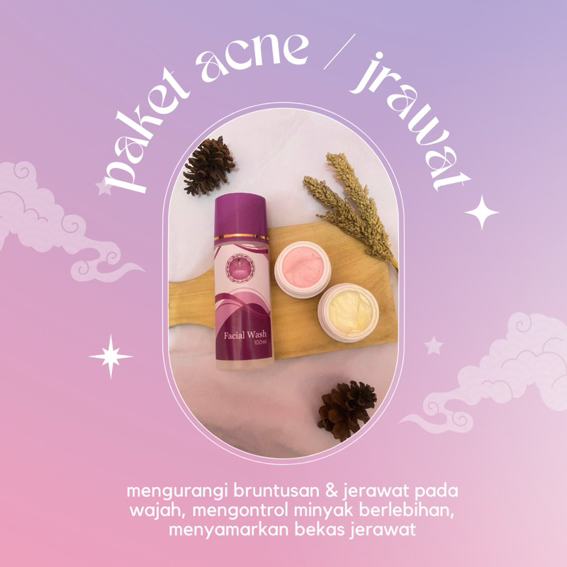 PAKET ACNE SKINCARE FARMASI RL BEAUTY