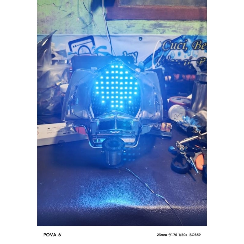 lampu raning SUPRA X 125 NEW FI injeksi 2014-3017 5tr 8mode otomatis langsung colok