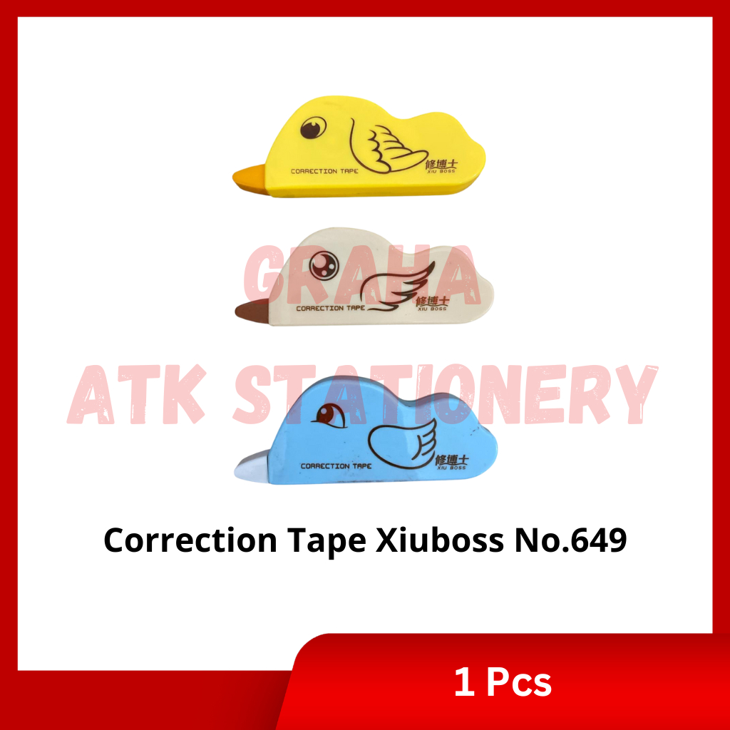 

[1 Pcs] Correction Tape Xiuboss 649 / Penghapus Tipex Pita Kertas Xiuboss 649