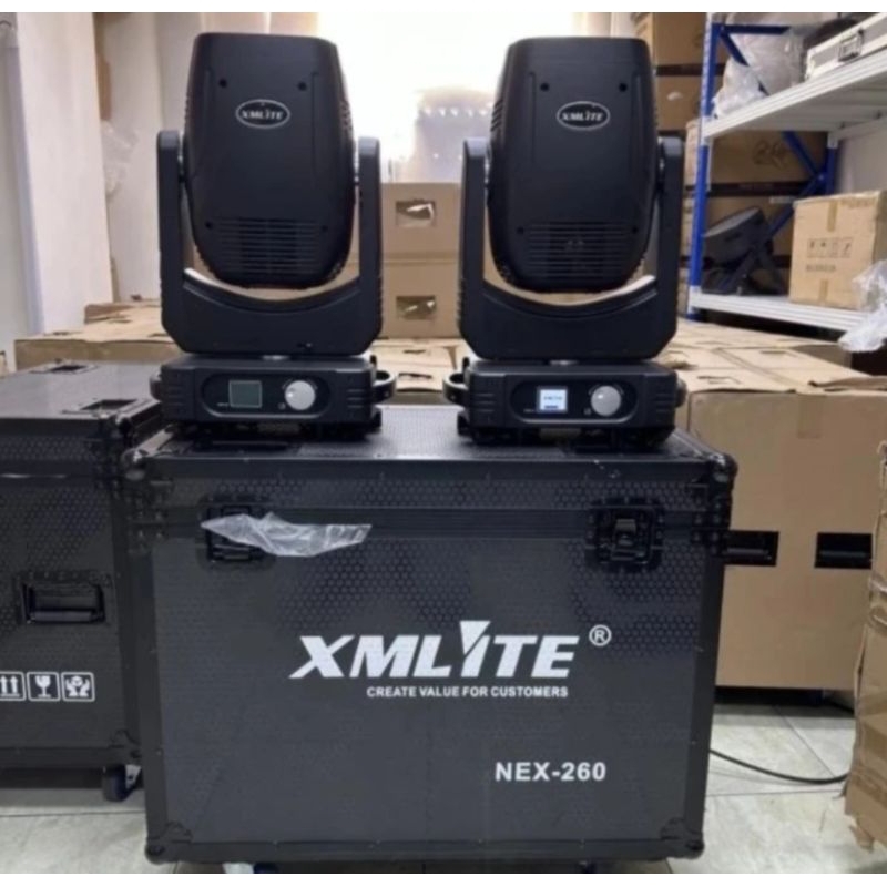 MOVING HEAD BEAM XMLITE ORIGINAL 260WATT GARANSI RESMI 1TAHUN HARGA SEPASANG