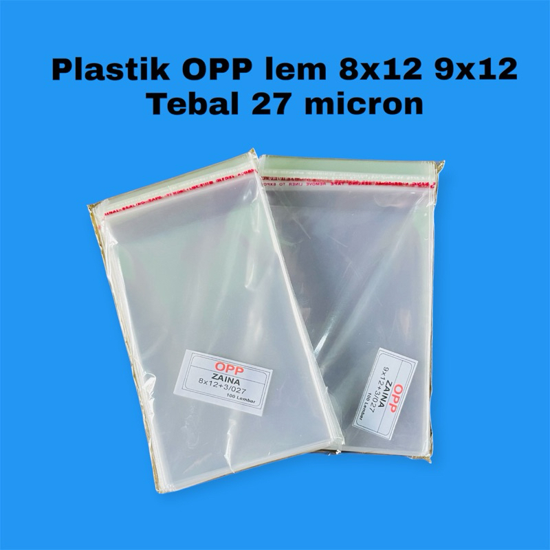 

Plastik OPP 8x12 9x12 Plastik seal Plastik lem Roti aksesoris Isi 100 Lembar