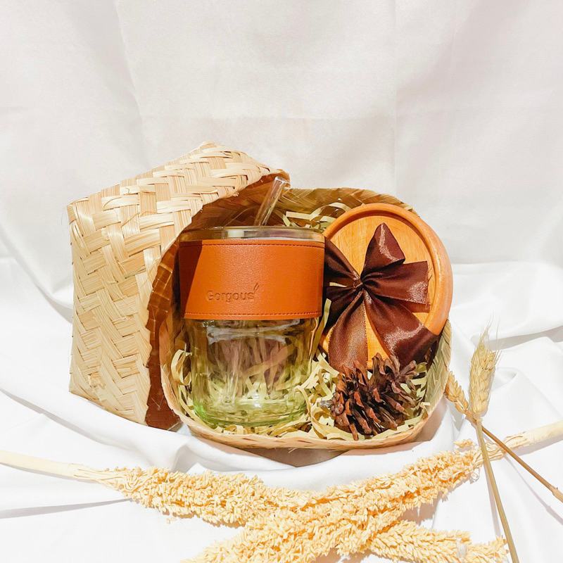 Hampers Gift Box Gelas | Souvenir | Gelas Kopi | Tumblr | Gelas Kaca | Gift Box | Kado Ulang Tahun W