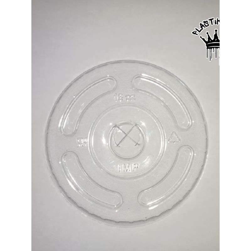 (ISI 50PCS) Tutup Datar Gelas oz MEREK BINTANG Bening / Flat Lid BENING Isi 50