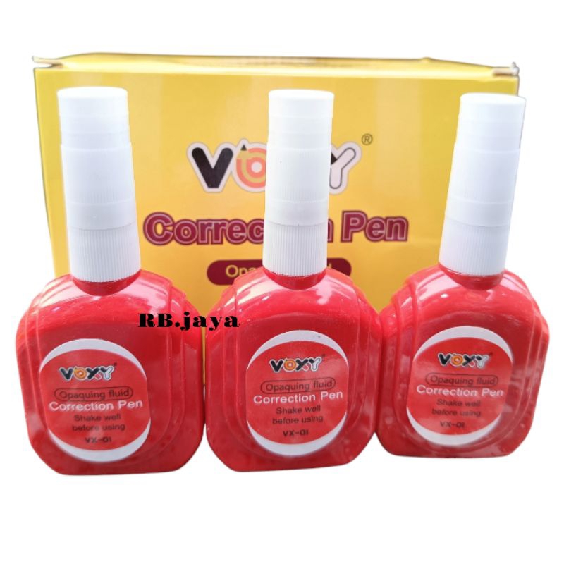 

(promo 3 & 12 pcs) Tip Ex Correction fluid cairan koreksi penghapus pulpen cair