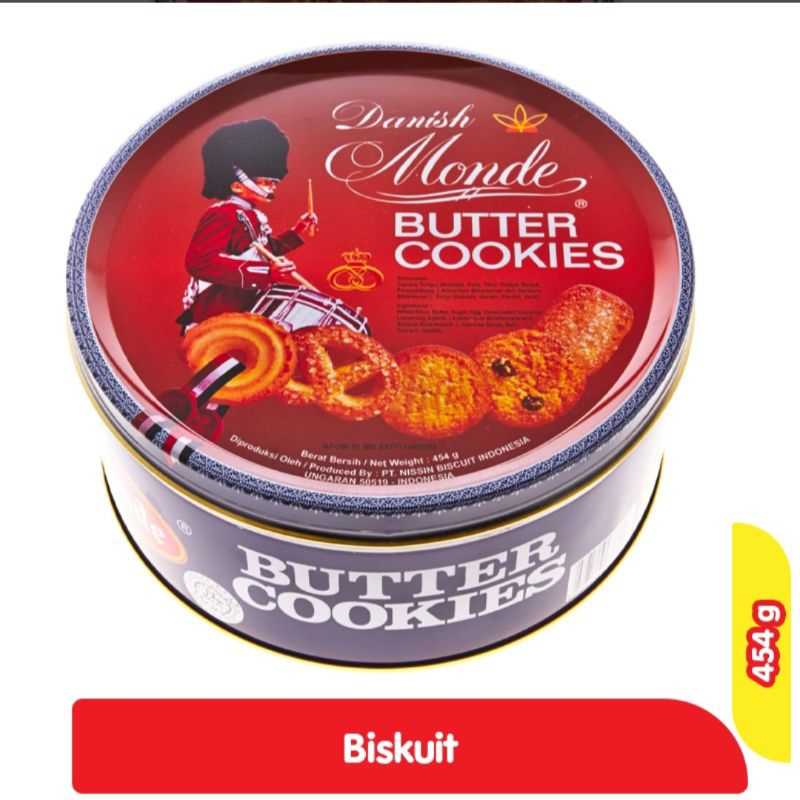 

Monde Cookies mentega biru kaleng 545g