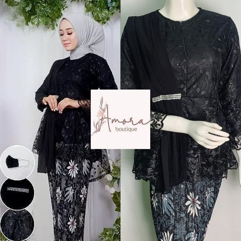 (Gratis Ongkir + Bayar Ditempat) SET KEBAYA SELENDANG AUREL REALPICT TERLARIS > KEBAYA MODERN / KEBA