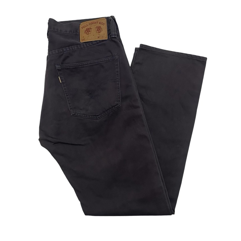 Celana Jeans Second “Full Count & Co Lot 1221 Button Fly Jeans Regular Fit Straight Made in Osaka”