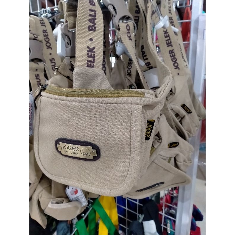 Tas Pinggang Canvas Joger Asli