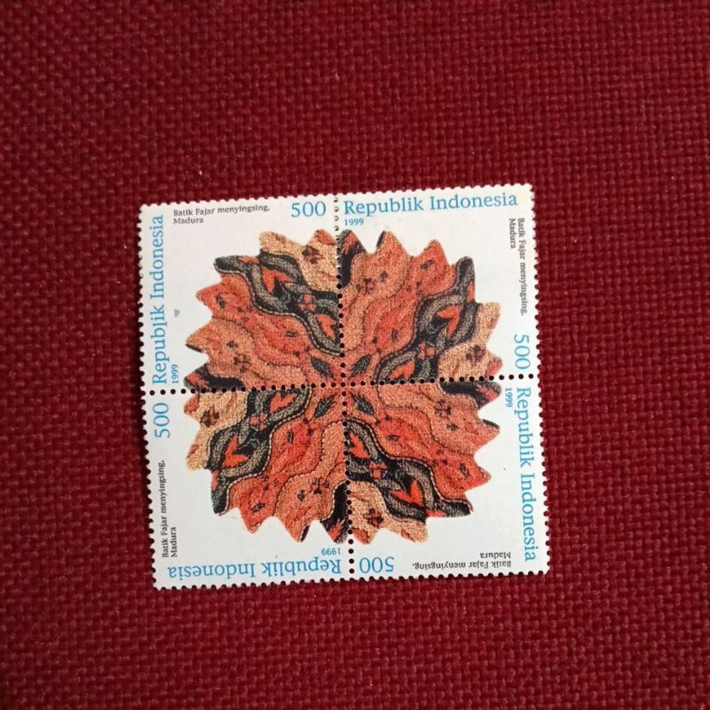 

perangko Indonesia edisi batik THN 1999(B09)