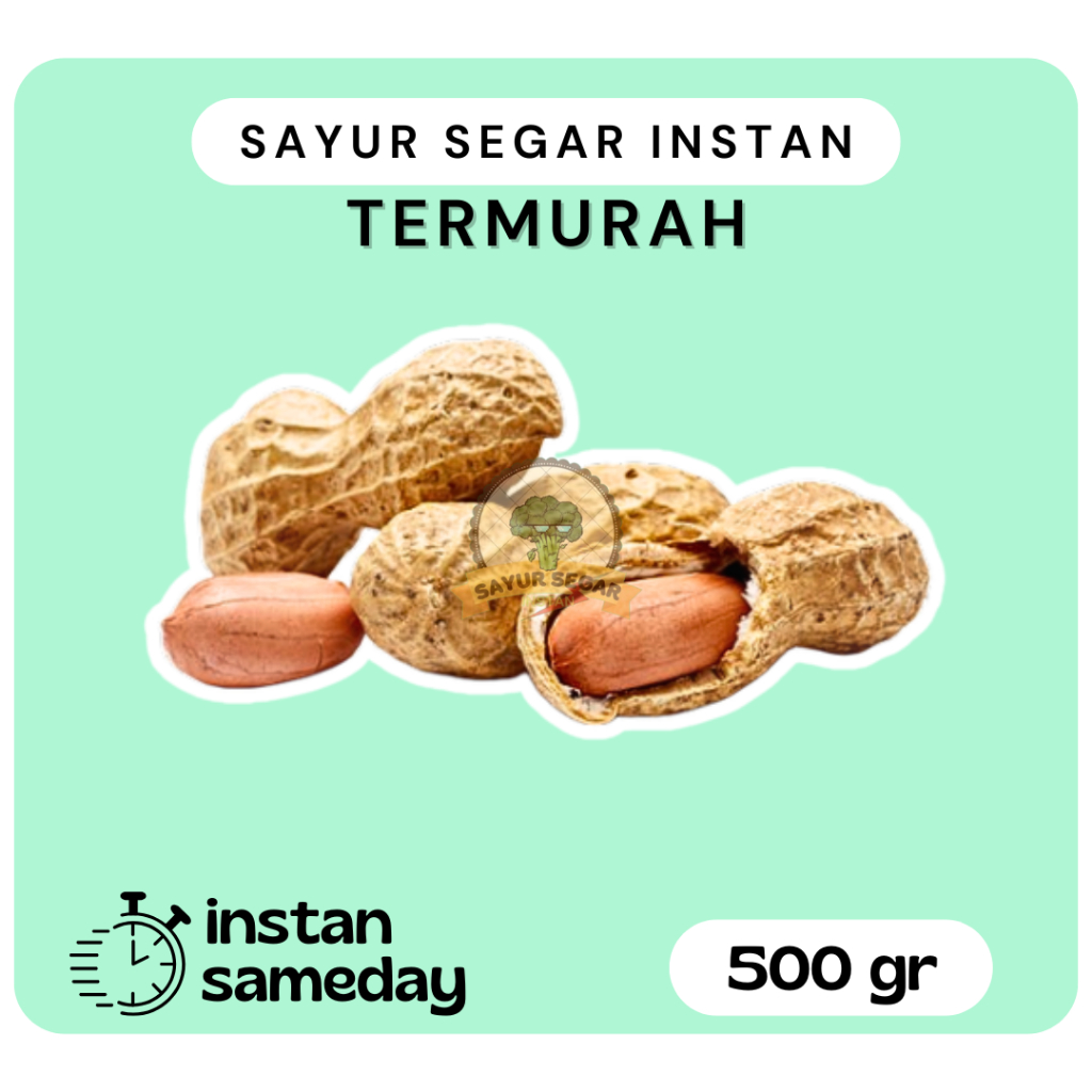 

Kacang Tanah Mentah Kulit 500gram - Sayursegarinstan