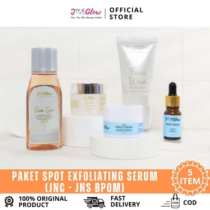 J-GLOW-Paket exfoliating serum whitening JNC-JNS BPOM (Perawatan wajah flek hitam/hiperpigmentasi)-5