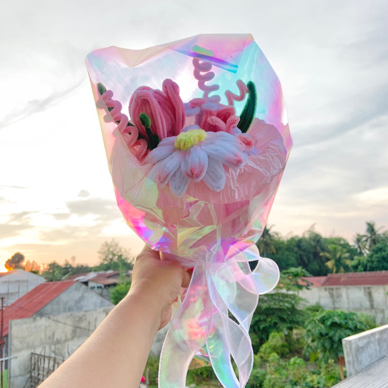 Bouquet kawat bulu