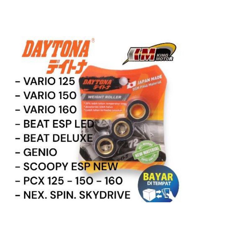 HARGABERSAHABAT ROLLER DAYTONA VARIO 125 VARIO 15 16 PCX 1516 BEAT ESP LED GENIO SCOOPY NEW SPIN SKY
