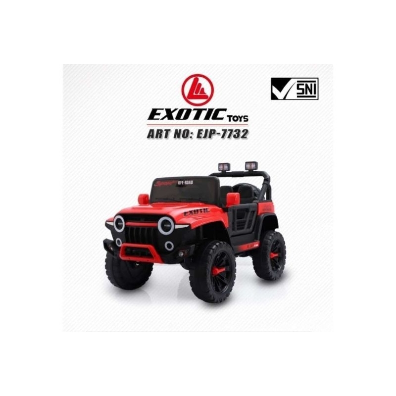 MAINAN MOBIL AKI ANAK JEEP MINI TANKER EXOTIC EJP 7732 REMOTE HARGA PROMO