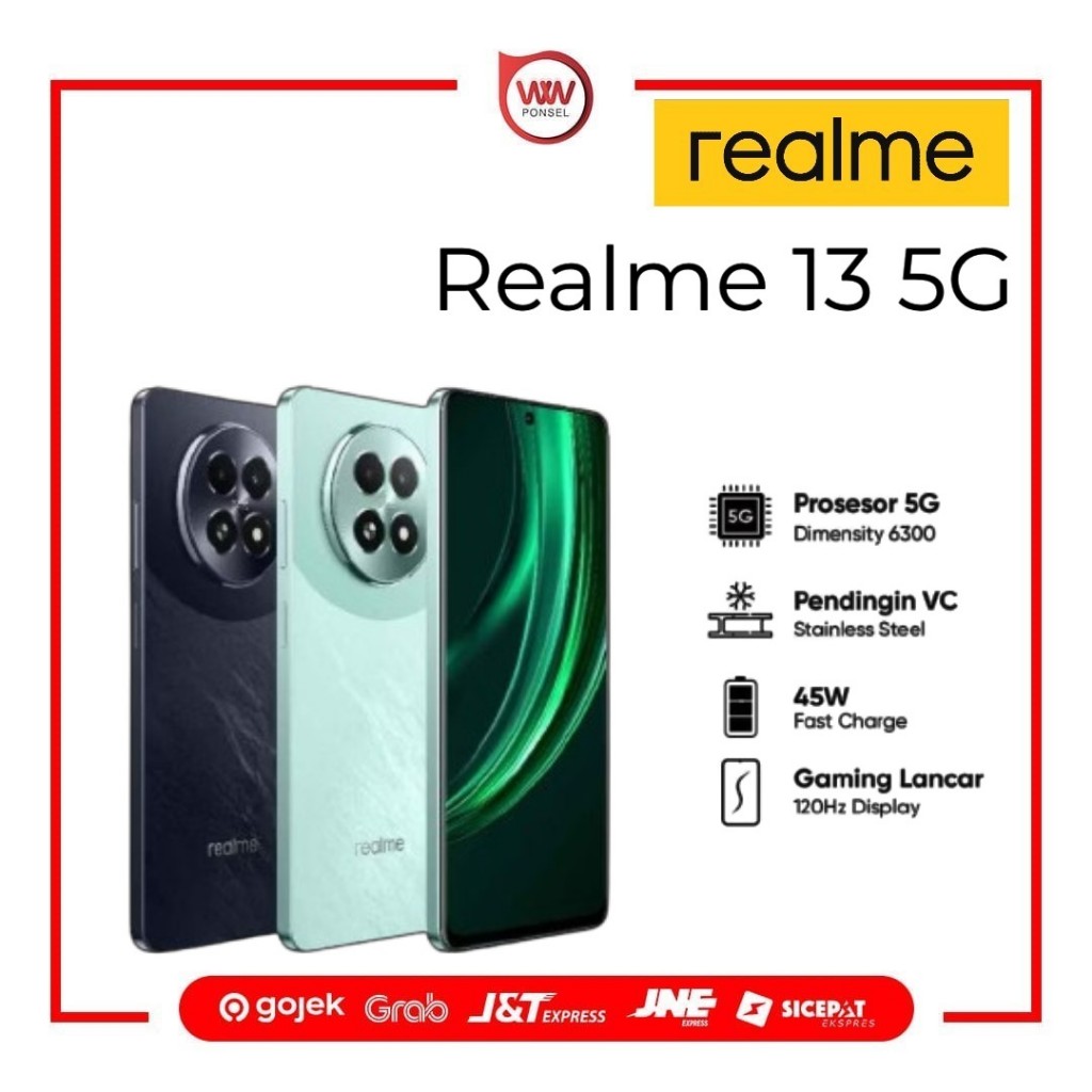 Hp Realme 13 5G Ram 12GB Internal 256GB Garansi Resmi