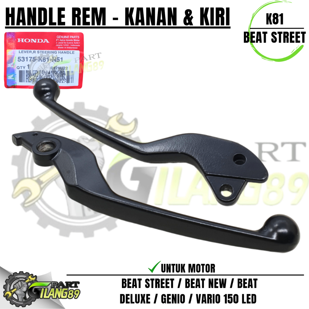 1 SET 2ITEM K81 HANDEL REM KANAN BEAT STREET + HANDLE REM KIRI BEAT STREET / GENIO / BEAT NEW / BEAT
