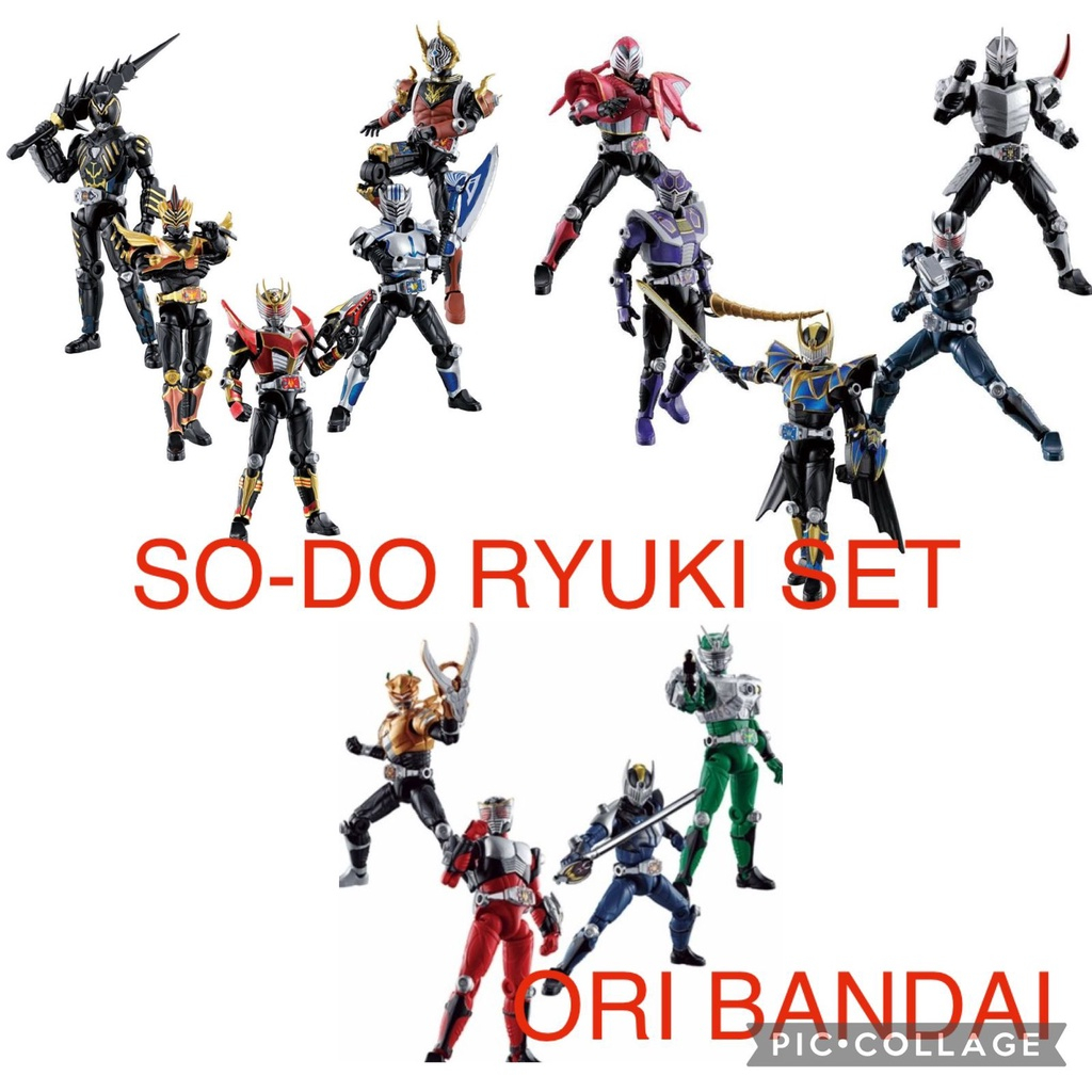 Bandai Sodo So Do Chronicle Kamen Rider Ryuki Kamen Rider Knight Scissor Kamen Rider Zolda Raia Kame