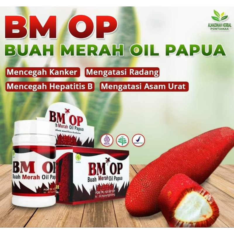 Kapsul Buah Merah Papua Oil BM OP Red oil