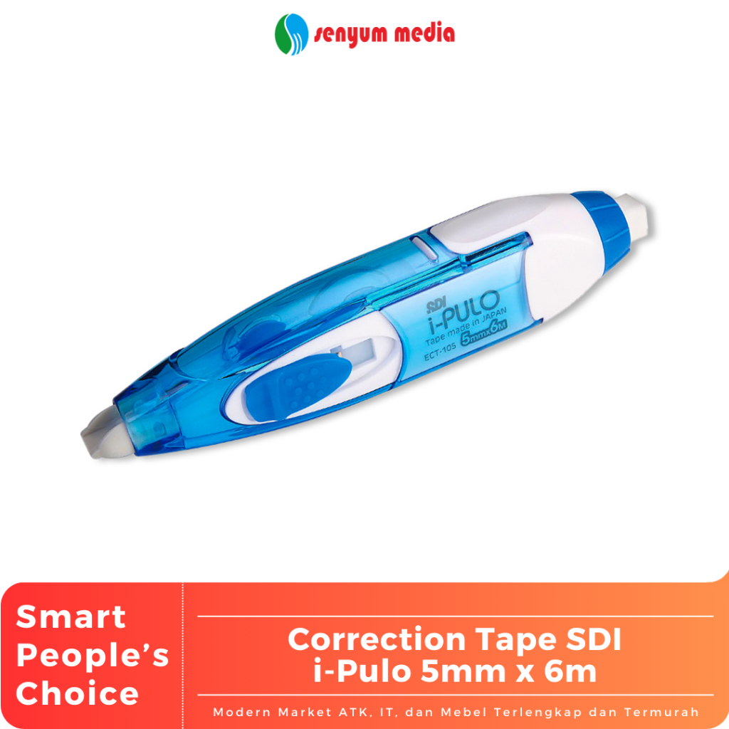

Correction Tape SDI i-Pulo ECT-105 5mm x 6m (1 Pcs) (S:PCS)