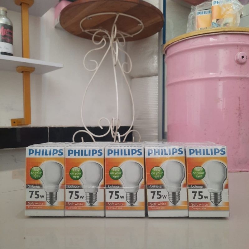 LAMPU PHILIPS PENGHANGAT AYAM | SOFTONE 75 WATT | MURAH