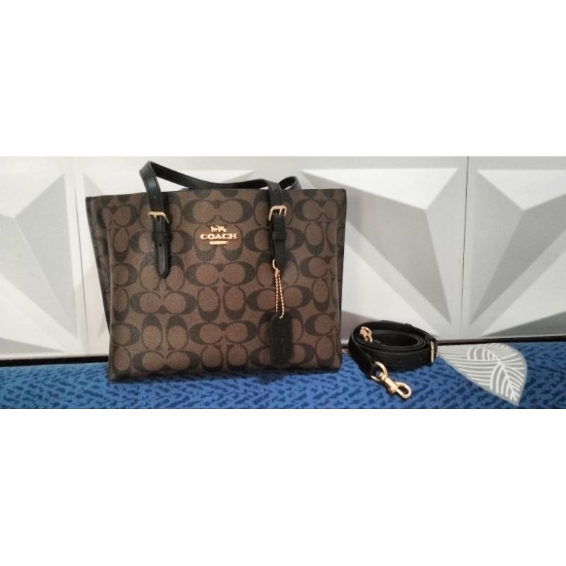 Mollie Tote Mahogany COACH 25