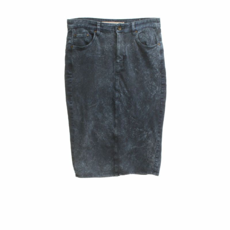 Zara Snow Blue Midi Skirt