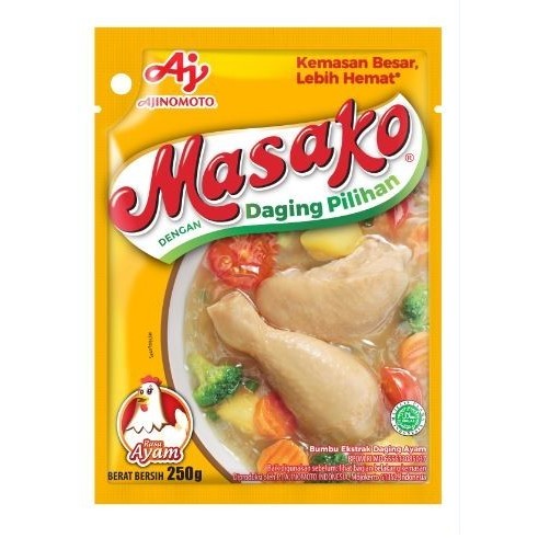 

MASAKO Bumbu Kaldu Penyedap Rasa Ayam - 250 GRAM