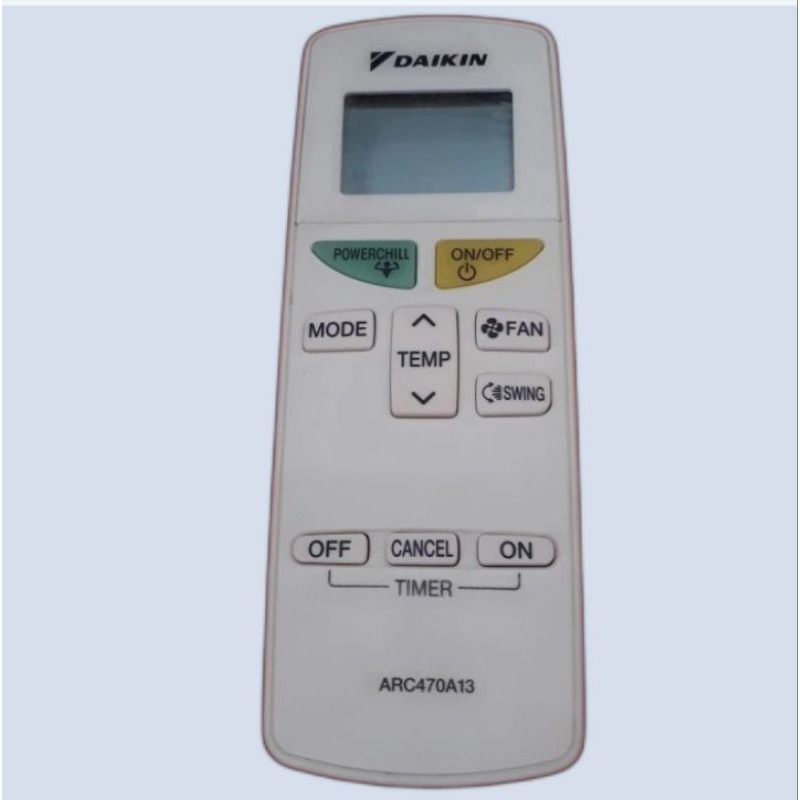 Remote Control AC Daikin ARC470A13 Original