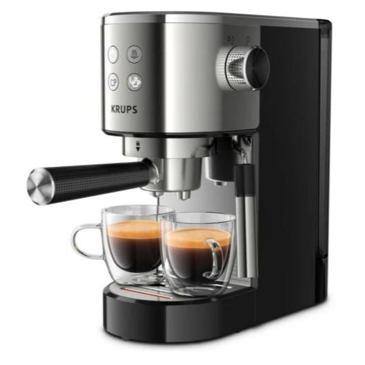 KRUPS VIRTUOSO XP444 Espresso Coffee Machine / Coffee Maker with Steamer / Milk Frother - Mesin Kopi