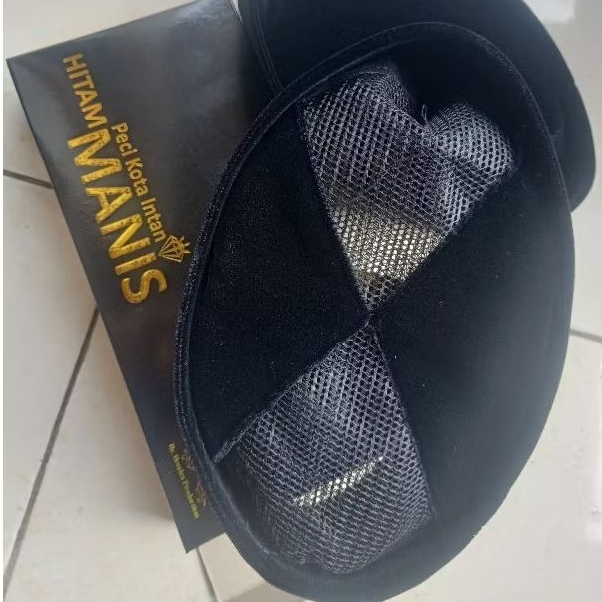 Peci Songkok Hitam Manis AC Silang Original