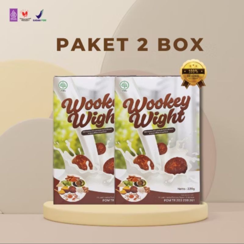 

Susu Wookey weight - 2 Box susu Original penambahan berat badan alami