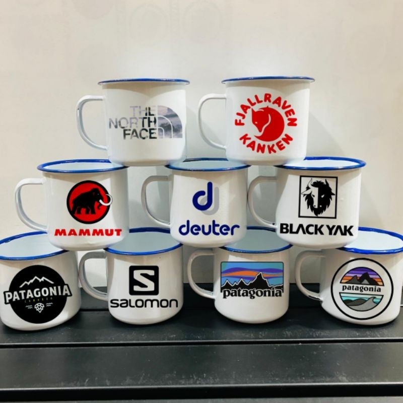 Cangkir Mug Enamel Decal Deuter Patagonia Outdoor #27