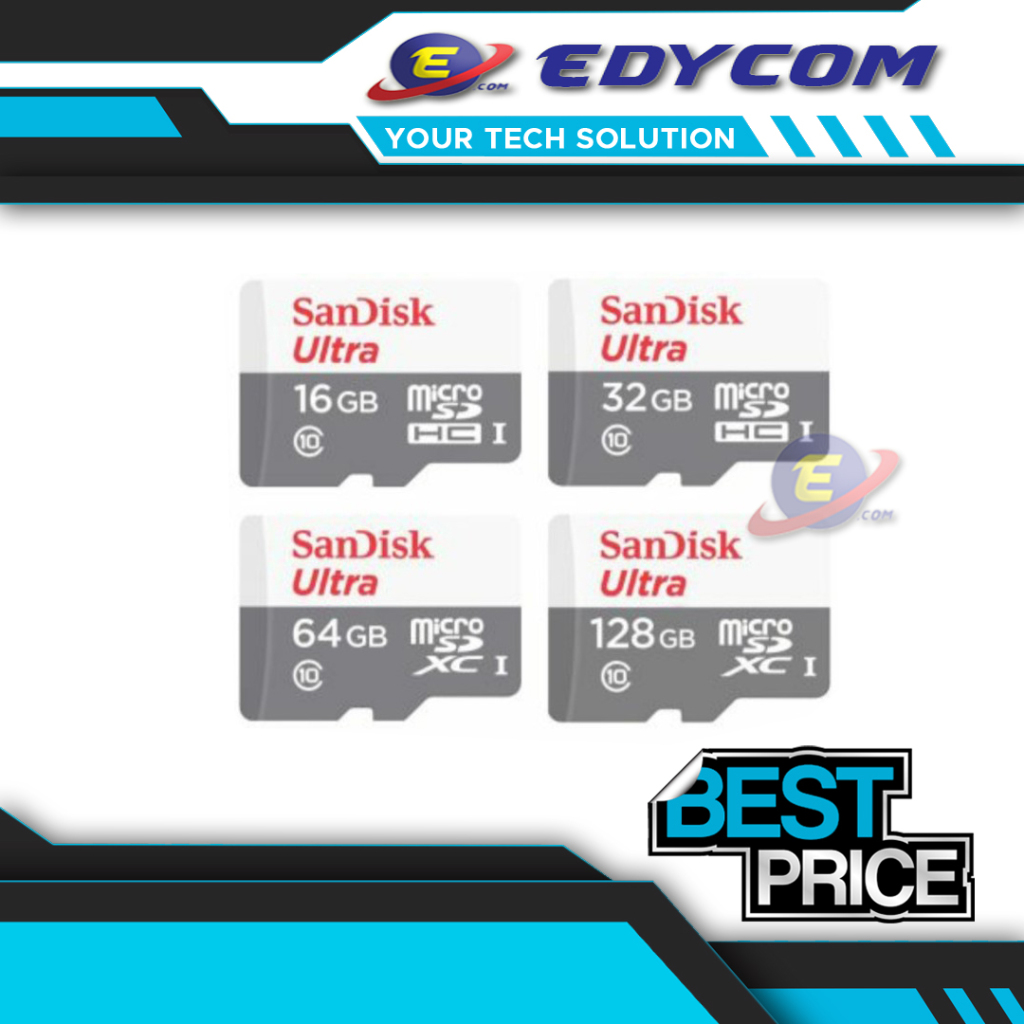 MicroSD Sandisk Ultra 32GB 64GB Class 10