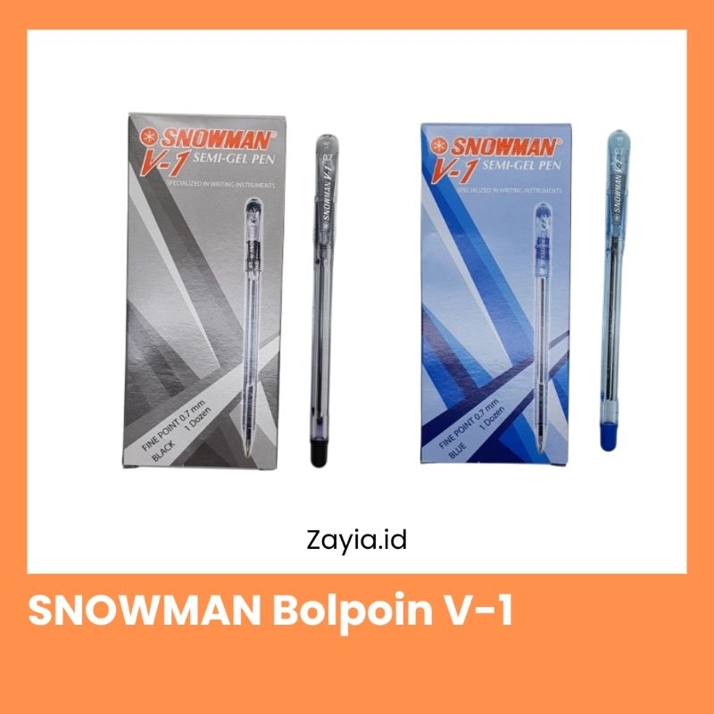 

SNOWMAN Bolpoin V-1 Bolpoin 0.7 mm Bolpoin SNOWMAN Tebal Tidak Mudah Macet