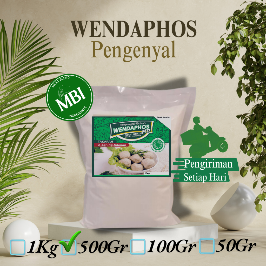 

Wendaphos | Pengenyal Unggulan Bakso, Nugget, Sosis, Dimsum dll (100gram)