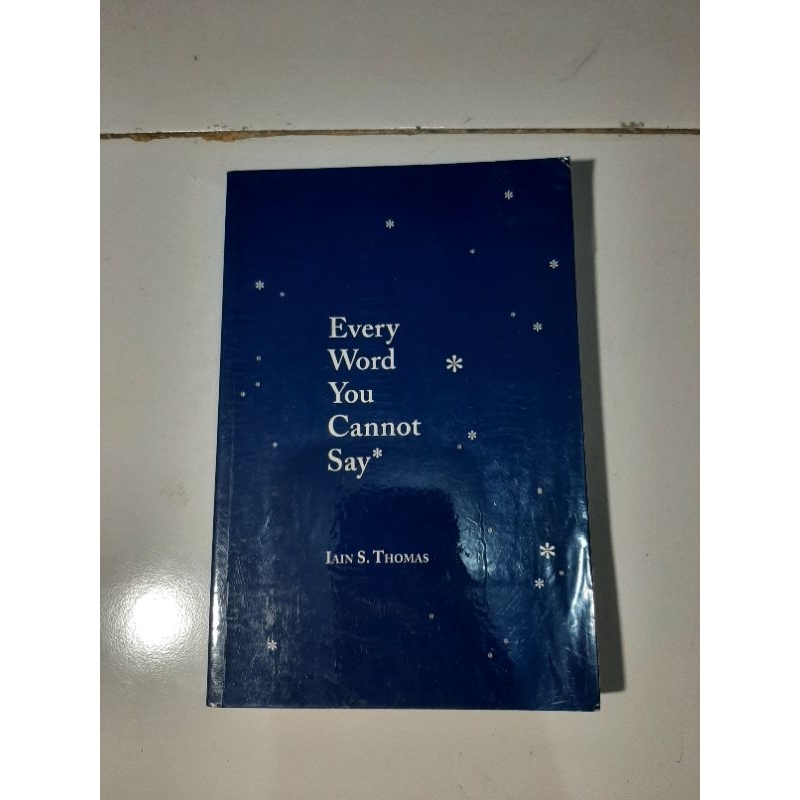 preloved buku every word you cannot say