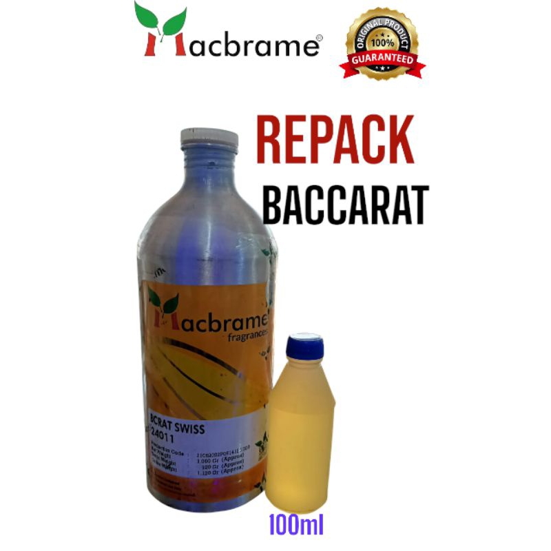 Bibit/Biang Parfum BACCARAT Produk MACBRAME Repack 100ml