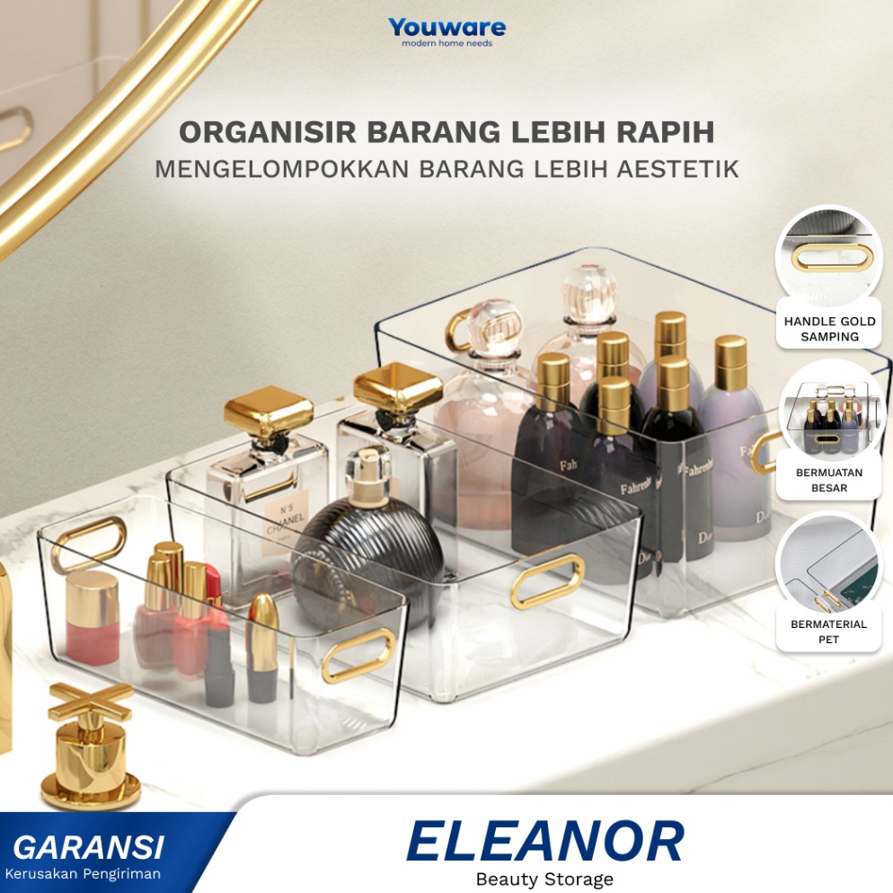 Recomended Youware  Eleanor Box Acrylic  Wadah Serbaguna  Kotak Transparan  Organizer  Penyimpanan S