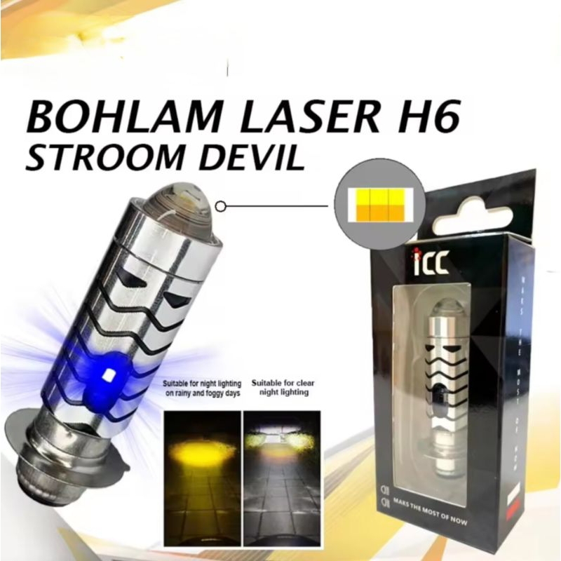 COD LAMPU LED H6 LASER HI LO LAMPU UTAMA MOTOR LED LASER H6 BERKUALITAS DAN SUPER TERANG H6 LASER 2 