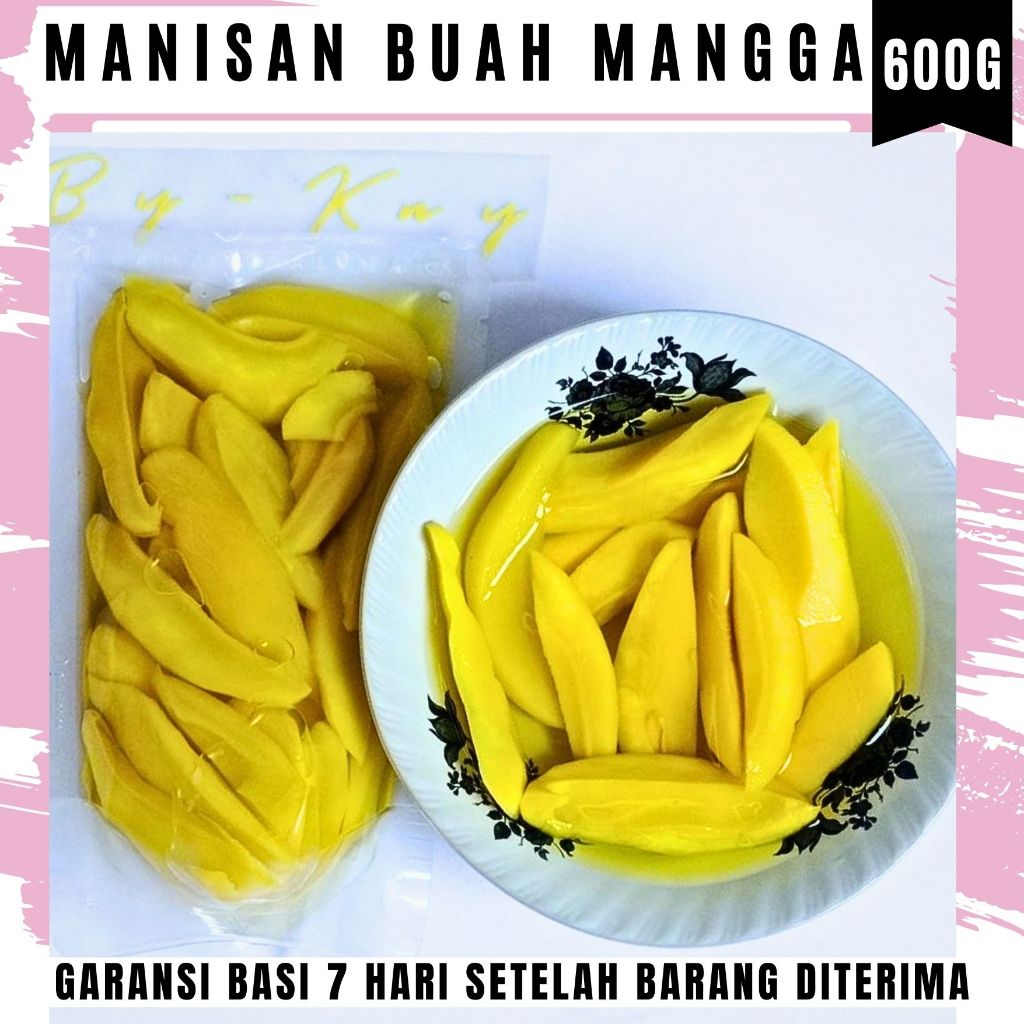 

BY KNY 600g Manisan buah mangga asinan buah rujak buah potong mangg pedas manisan cianjur