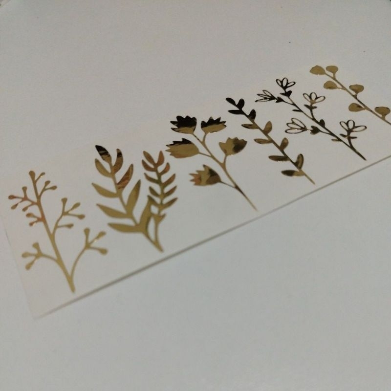 

stiker gold foliage