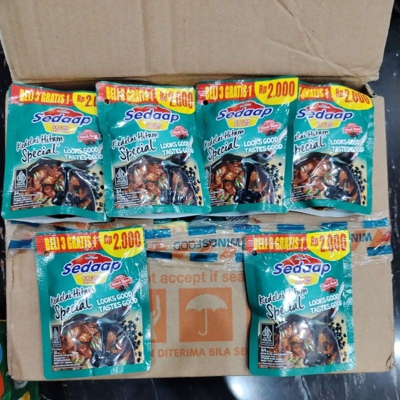 

Paket 4 pcs sedaap kecap manis 84g