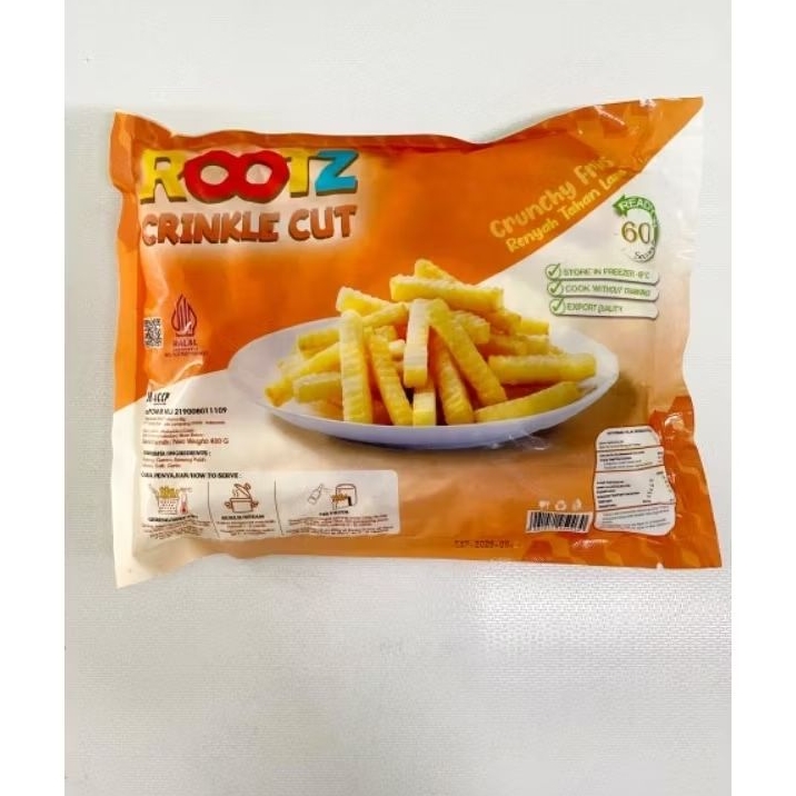 

Rootz Singkong Crinkle Cut 400gr