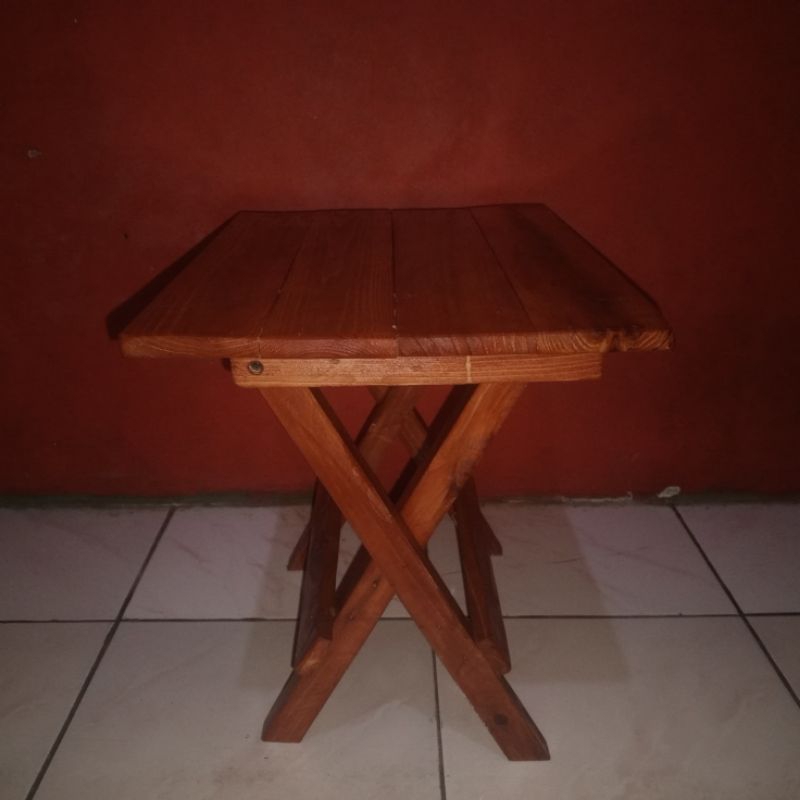 meja ngaji lipat kayu jati asli
