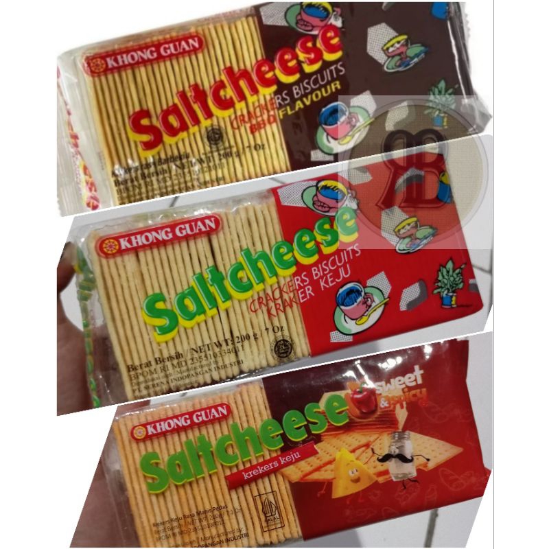 

KHONG GUAN Biskuit Saltcheese Crackers 200gr kraker keju krikers