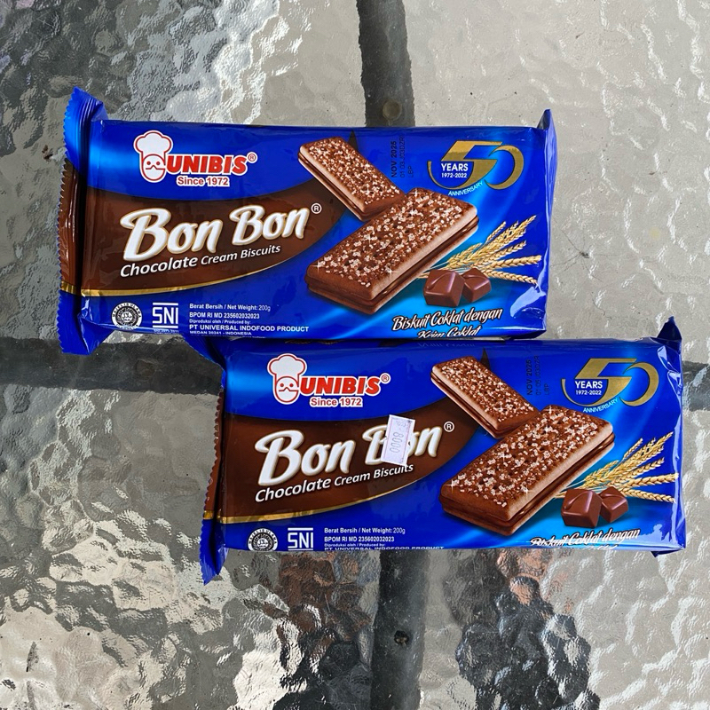 

Unibis Bon Bon Chocolate Cream Biscuits Kemasan 200 gram