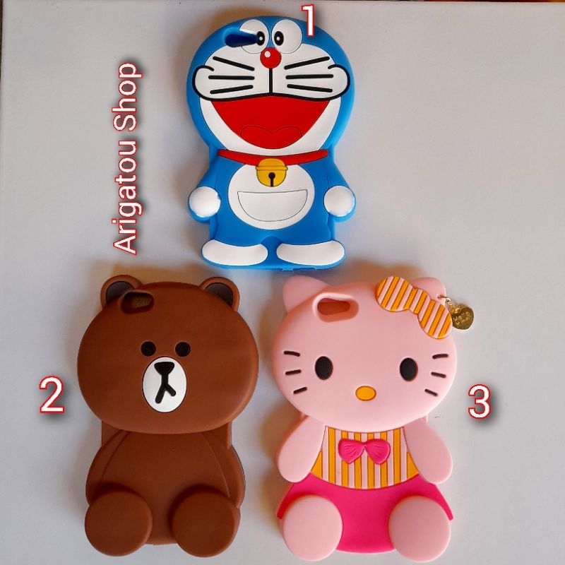 Vivo Y66 Case Softcase Boneka 3D Karakter Doraemon Beruang Hello Kitty Keropi